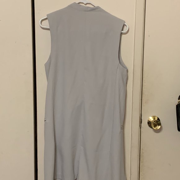 Forever 21 Grey Drapey Trench Vest size S - Picture 3 of 4